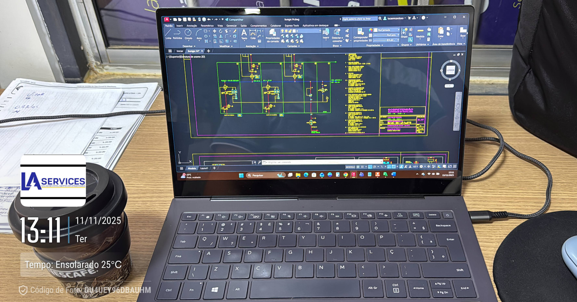 Elaboração de diagrama unifilar em software de projeto elétrico